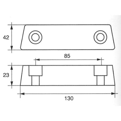 VOLVO PENTA用ジンク　ジンクバー　280DP/290DP用　社外品