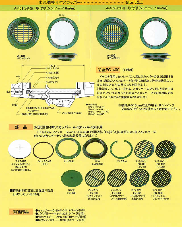 イケダ式 水流調整スカッパー【イケダ商会】