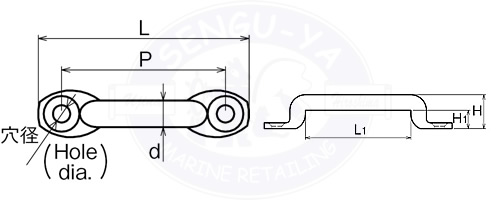 ステンレス製　アイストラップ