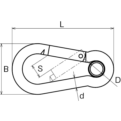 ステンレス製　AKフック　（環付）