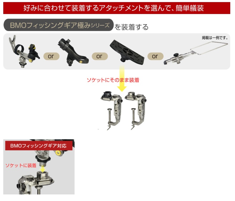 BMO 船釣り用万力 ステンレスソケットタイプ [20Z0046]