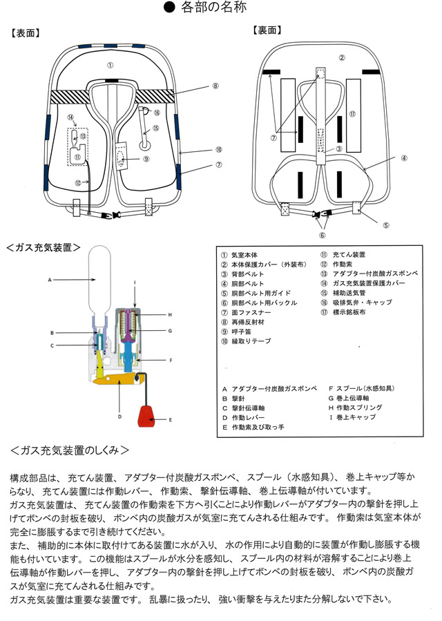 日本船具 ライフジャケットNS-7000 【2013年改正新基準適合品】