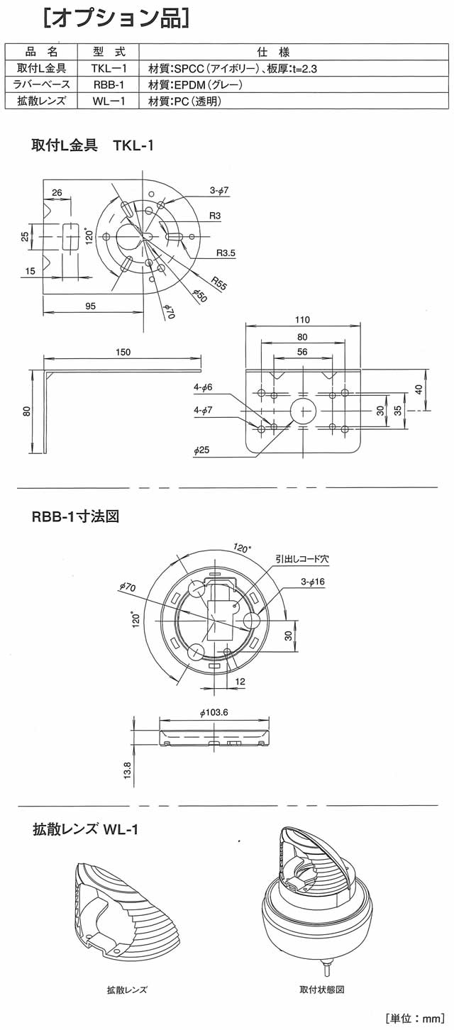 LED回転灯 PKL106